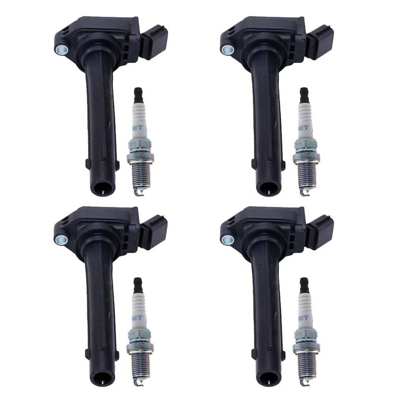 4 stücke Zündspule & Zündkerze/Fit for GEELY EMGRAND GT 2,4 L 2014 2015 2016 2017 2018 2019 BORUI ATLAS 2,0 L Sapre Teile F01R00A072 von YTRAVHI