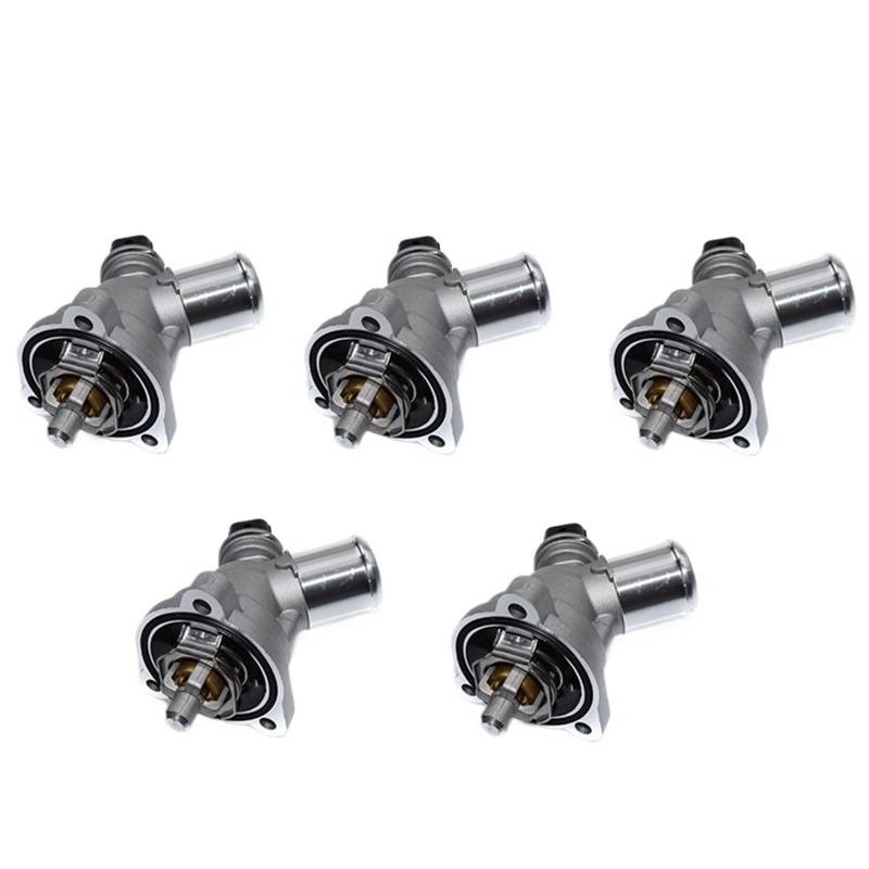 5-teilige Motorkühlmittel-Thermostatbaugruppe 25199831 96988257 25192923 / Passend for Chevrolet Spark L4 1.2L 2013 2014 2015 von YTRAVHI