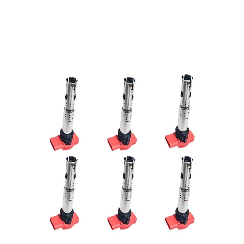 6 Stück x Zündspule/passend for Audi A4 A5 A6 A7 A8 Q5 Q7 R8 Quattro VW Touareg 2.42.7 2.8 3.0 3.2 TDI TFSI V6 06D905115 06E905115E von YTRAVHI