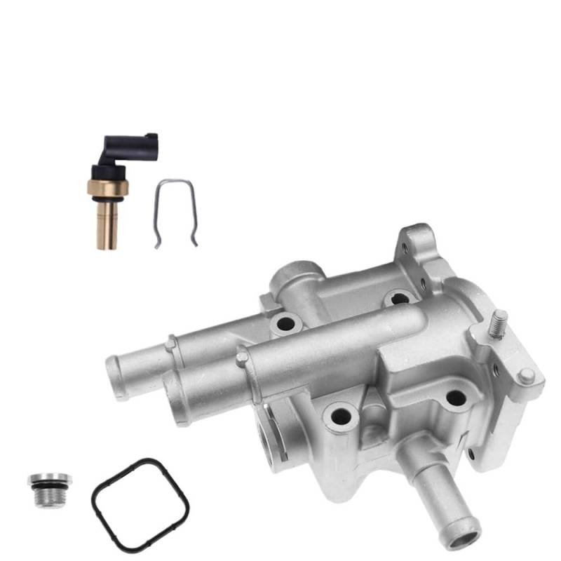96984103 96817255 Motor Aluminium Kühlung Thermostat Gehäuse Abdeckung & Sensor/Fit for Cruze Chevrolet Opel Astra Zafira Signum Vectra(2) von YTRAVHI