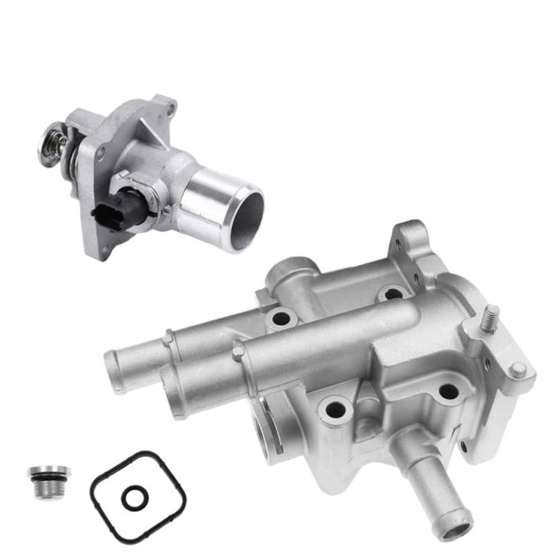 96984103 96817255 Motor Aluminium Kühlung Thermostat Gehäuse Abdeckung & Sensor/Fit for Cruze Chevrolet Opel Astra Zafira Signum Vectra(Combination1) von YTRAVHI