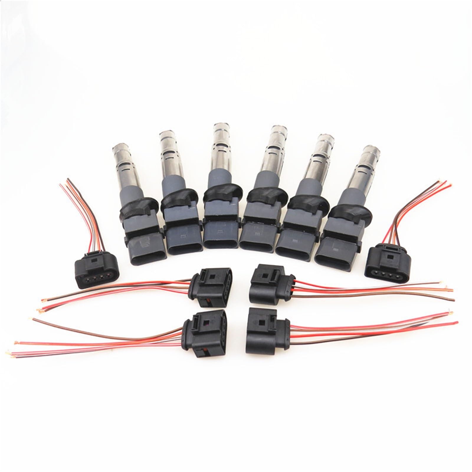Auto Spannung Motor Zündspule + Stecker Kabel/Fit for Q7 Superb VW Eos Passat Phaeton Touareg Passat CC 022 905 715 A 1J0973724 von YTRAVHI