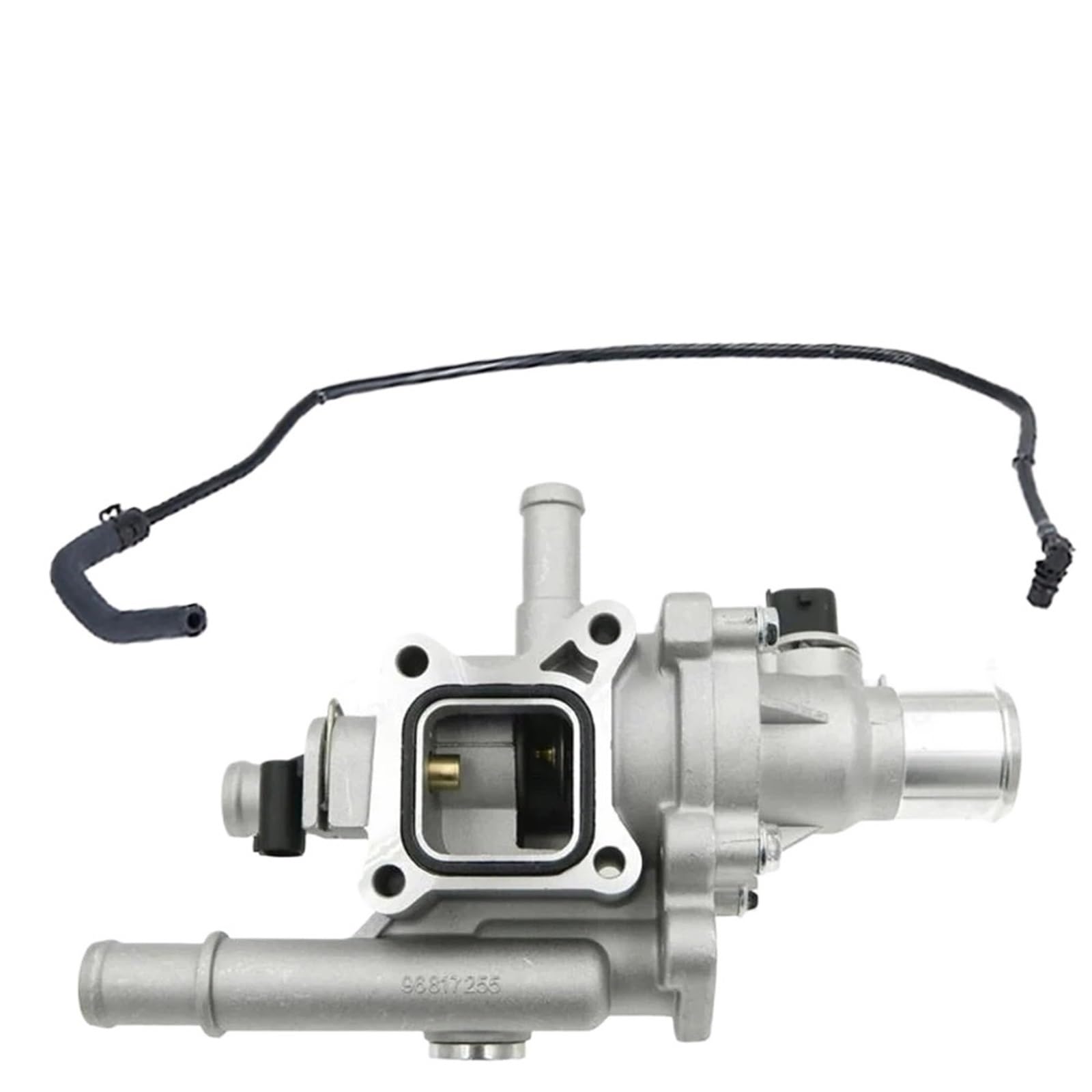 Motorkühlmittel-Thermostat-Gehäusedeckel-Baugruppe und Schlauch 25192228/passend for 2011–2018 Chevrolet Cruze Sonic Trax Aveo 1,8 1,6 l/Opel(2PCS) von YTRAVHI