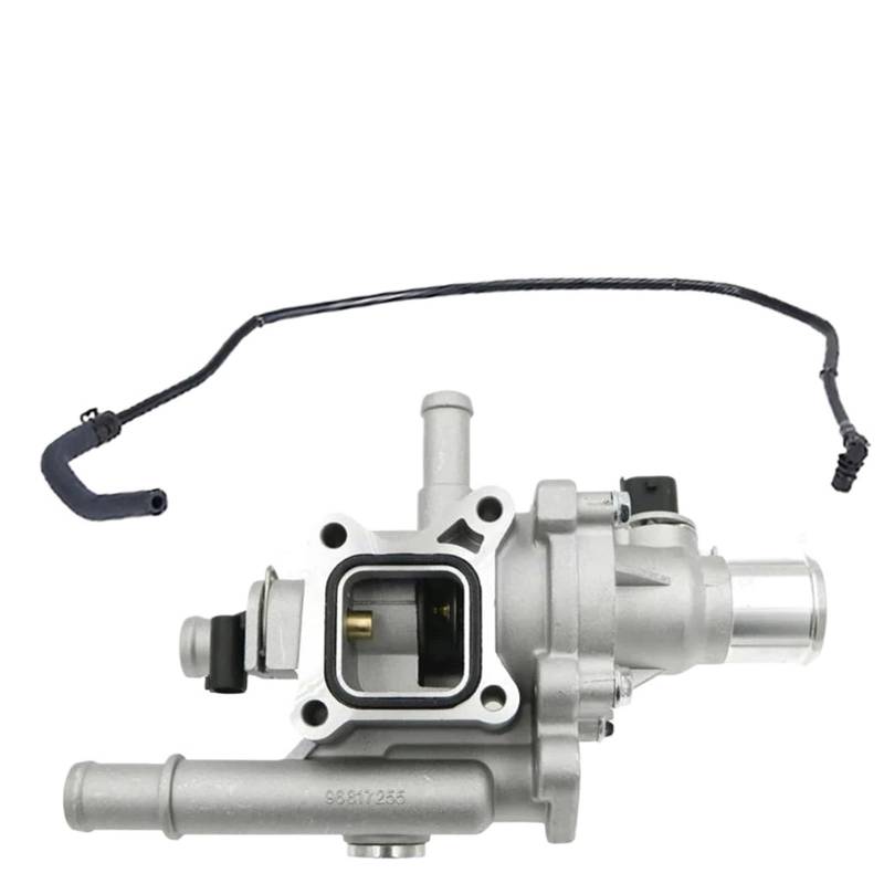 Motorkühlmittel-Thermostat-Gehäusedeckel-Baugruppe und Schlauch 25192228/passend for 2011–2018 Chevrolet Cruze Sonic Trax Aveo 1,8 1,6 l/Opel(2PCS) von YTRAVHI