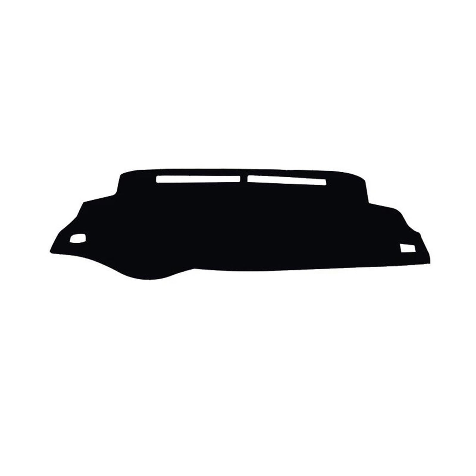 Carbon Faser Leder Auto Dashboard Abdeckung Dash Matte Bord Pad Für Toyota Vios Für Yaris Xp150 2018 2019(Black Black) von YTREAMC