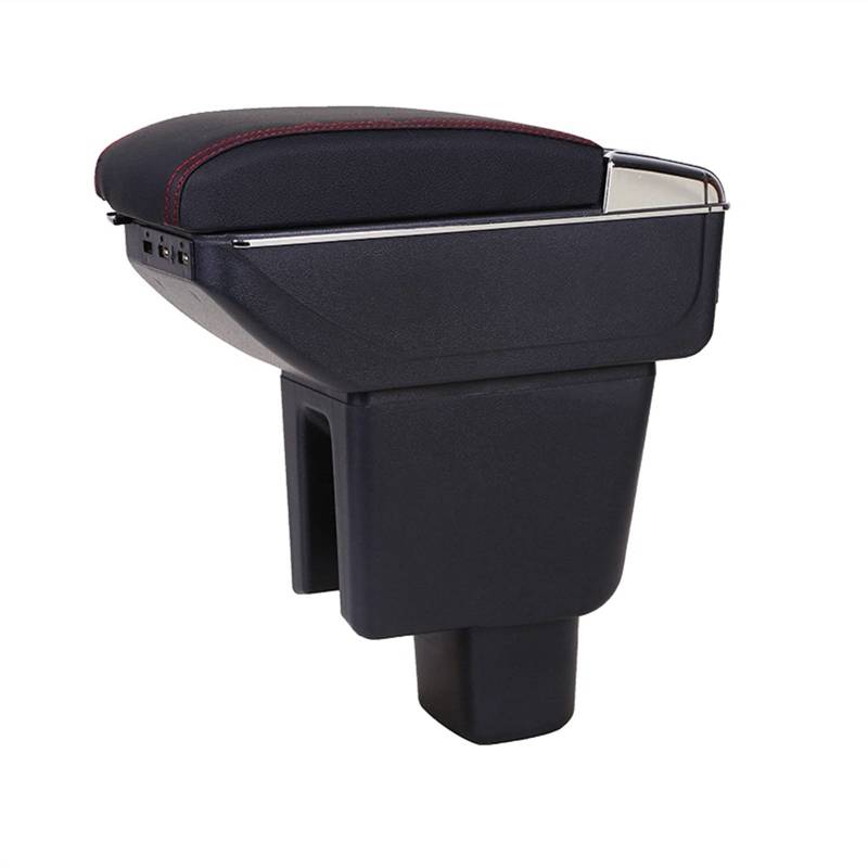Für H-onda Mobilio BRV Armlehnenbox Central Store Content Aufbewahrungsbox mit Getränkehalter Aschenbecher USB von YTREAMC