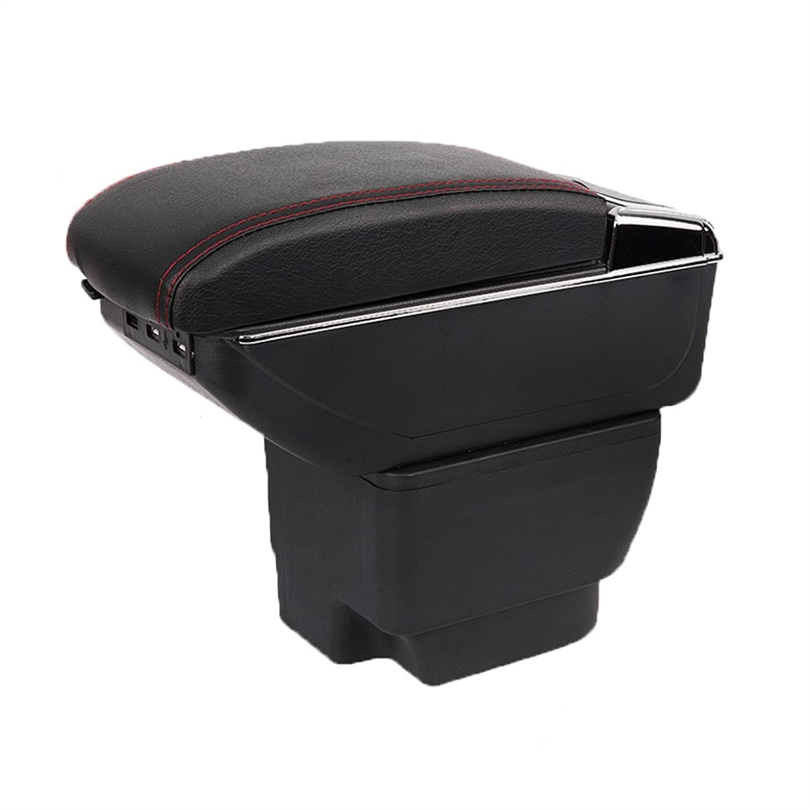 Für Mazda 2 Für Demio Skyactiv Version Armlehnenbox Zentral Inhaltsbox Speichern Dual Layer U-SB(Red-Black) von YTREAMC