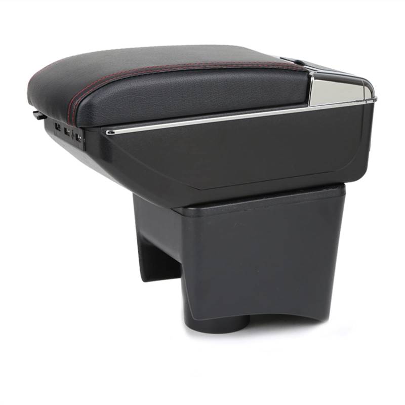 Für Polo Vento 2010-2020 Armlehne Auto Zentraler Aufbewahrungsbehälter PU-Leder von YTREAMC