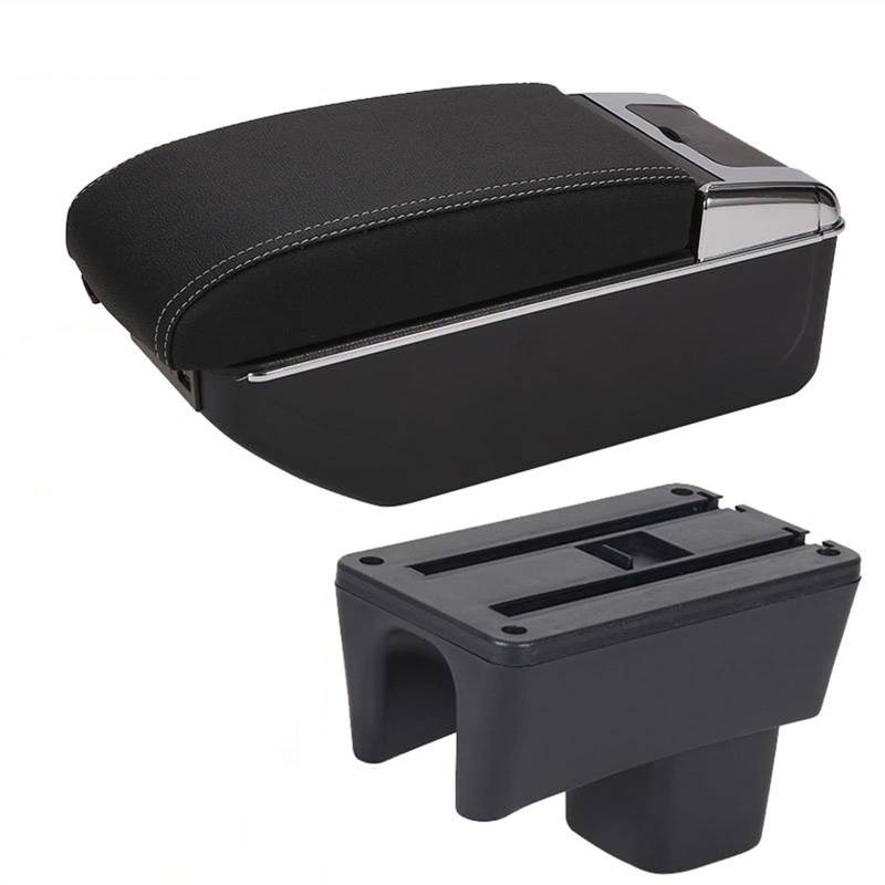 Für Suzuki Swift 2005-2020 Autozubehör Innenaufbewahrungsbox Nachrüstteile(Black- white line) von YTREAMC