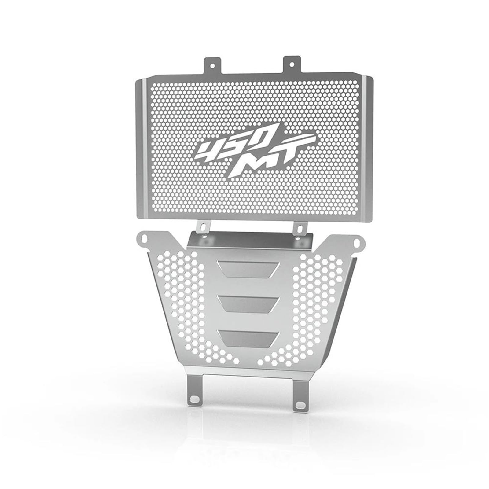 Kühlergrill Wache Schutz Motor Abdeckung Motorrad Fan Shield Protector Für CFMOTO 450MT 450 MT 2024 2025 2026(Silver,XXL) von YTREAMC
