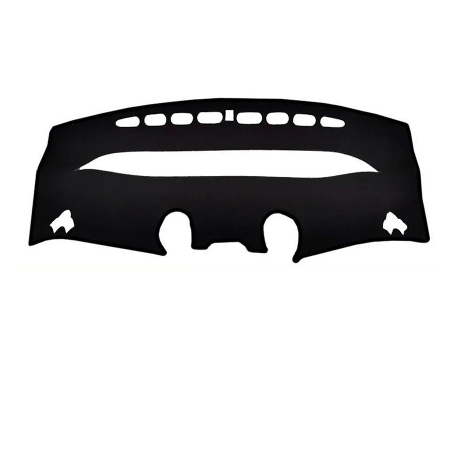 Leder-Armaturenbrett-Abdeckung Armaturenbrett-Matte Sonnenschutz Automatischer Innenschutz LHD RHD Für BYD Dolphin 2021 2022 2023 2024(Black Black) von YTREAMC