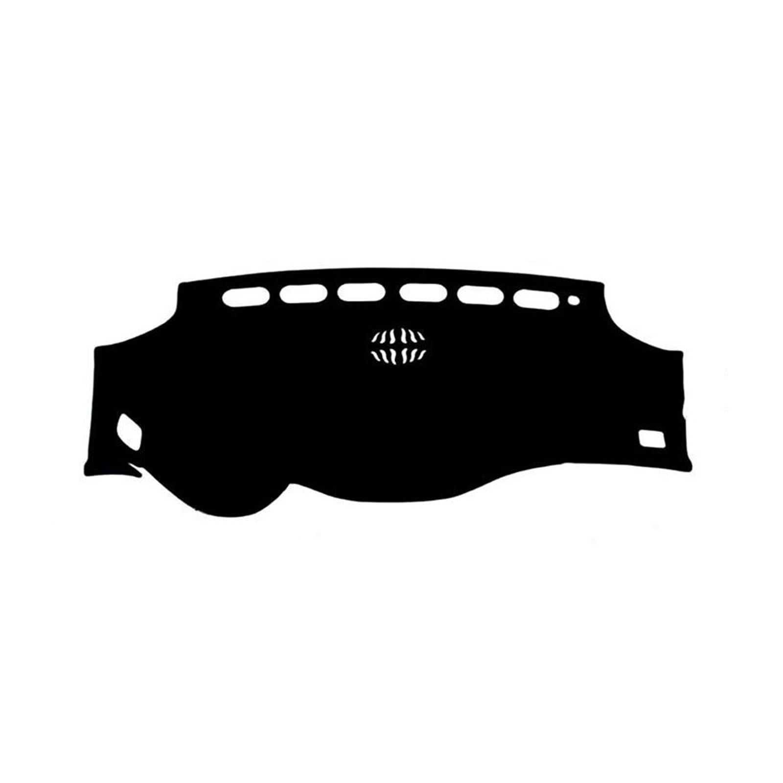 Leder Dashboard Cover Schützende Pad Dash Board Sonnenschirm Für Toyota Alphard Für Vellfire AH20 20 2008~2014(Black Black) von YTREAMC