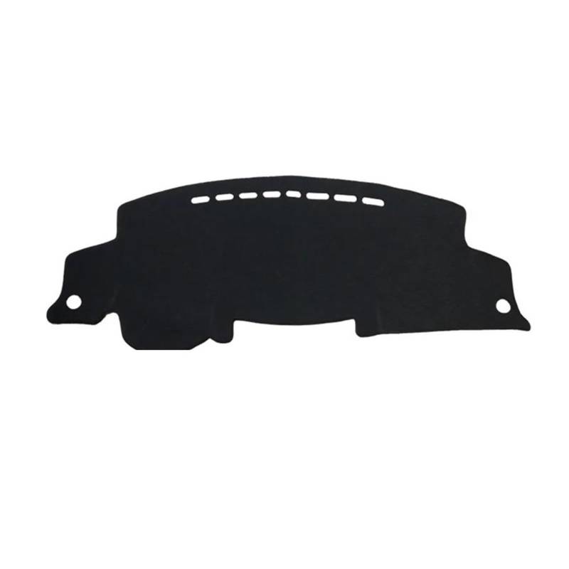 Mikrofaser Leder Auto Dashboard Abdeckung Pad Dash Sonnenschirm Für Toyota Highlander Für Kluger 2008-2013(Black Black) von YTREAMC