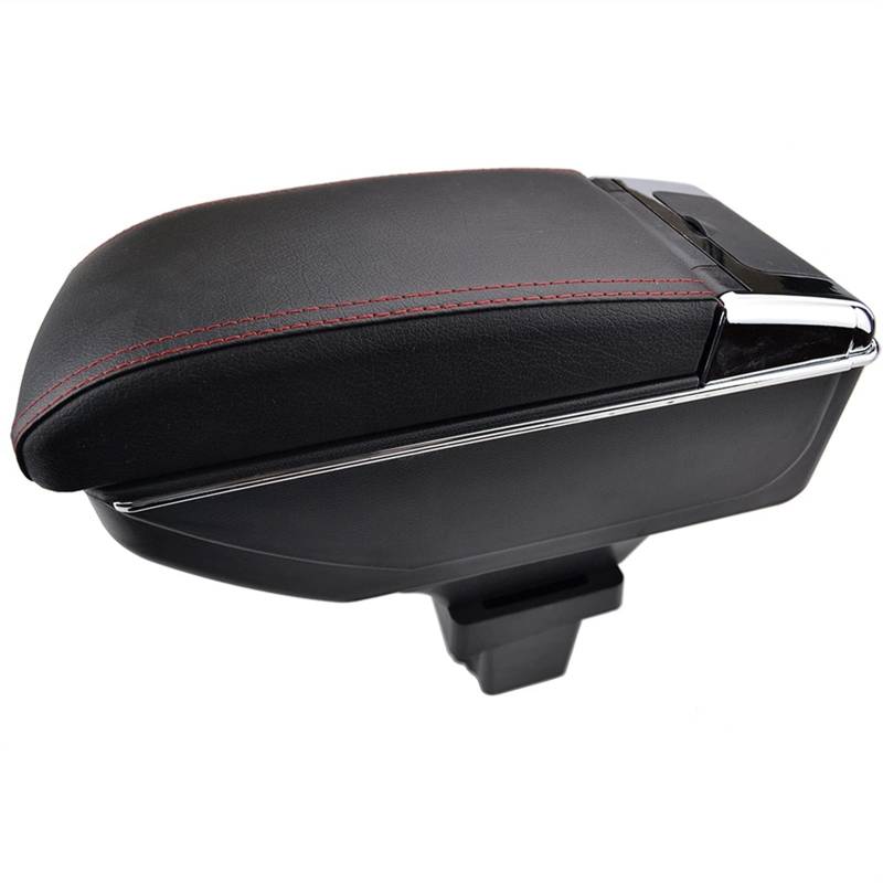Mittelkonsole Aufbewahrungsbox Leder Dual Layer 2013 2014 2015 2016 2017 Armlehne Für Chevrolet Trax Tracker Für Holden Trax(Red thread) von YTREAMC