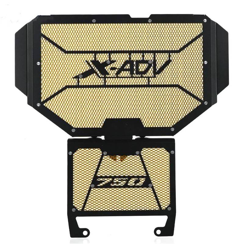 Motorrad Kühlerschutzgitter Abdeckung Schutz Kühlergrill Schutz Für XADV750 XADV 750 X-ADV 750 2017-2020(Gold) von YTREAMC