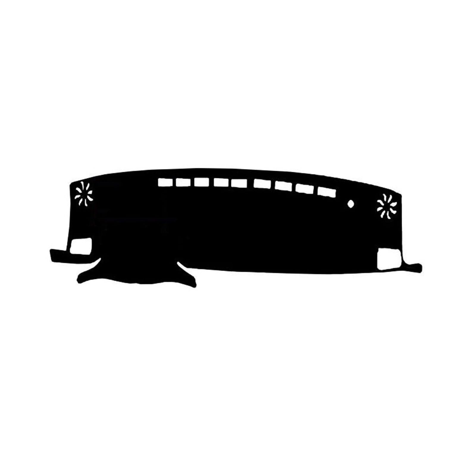 Wildleder Auto Dashboard Abdeckung Auto Dash Matte Sonnenschutz Pad Für Toyota Highlander Für Kluger XU70 2020 2021-2024(Black Red,With HUD) von YTREAMC