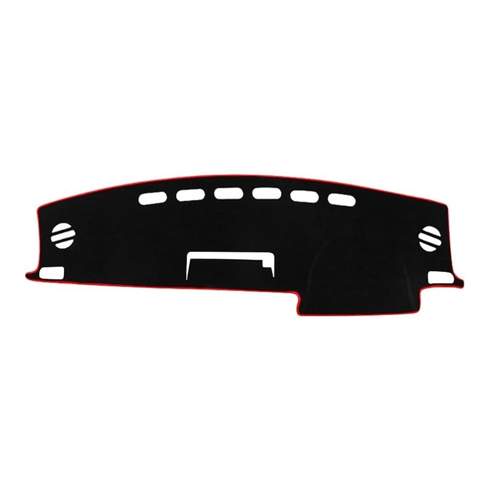 Wildleder Auto Dashboard Abdeckung Dash Matte Sonnenschutz Pad Zubehör Für Toyota RAV4 XA40 2013-2018(Black Red) von YTREAMC