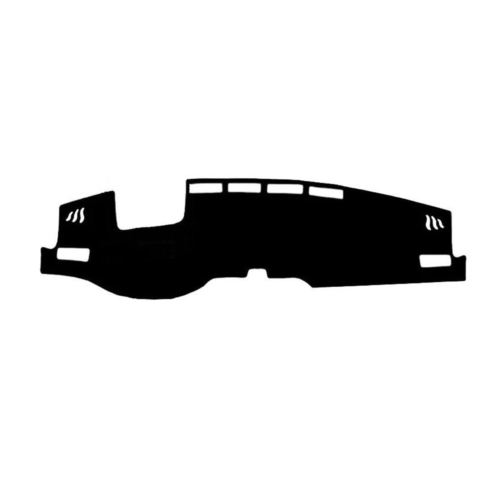 Wildleder Auto Innere Dashboard Abdeckung Dash Matte Teppich Kissen Für Toyota Harrier Für Venza XU80 2020 2021 2022 2023(Black Black,With HUD) von YTREAMC