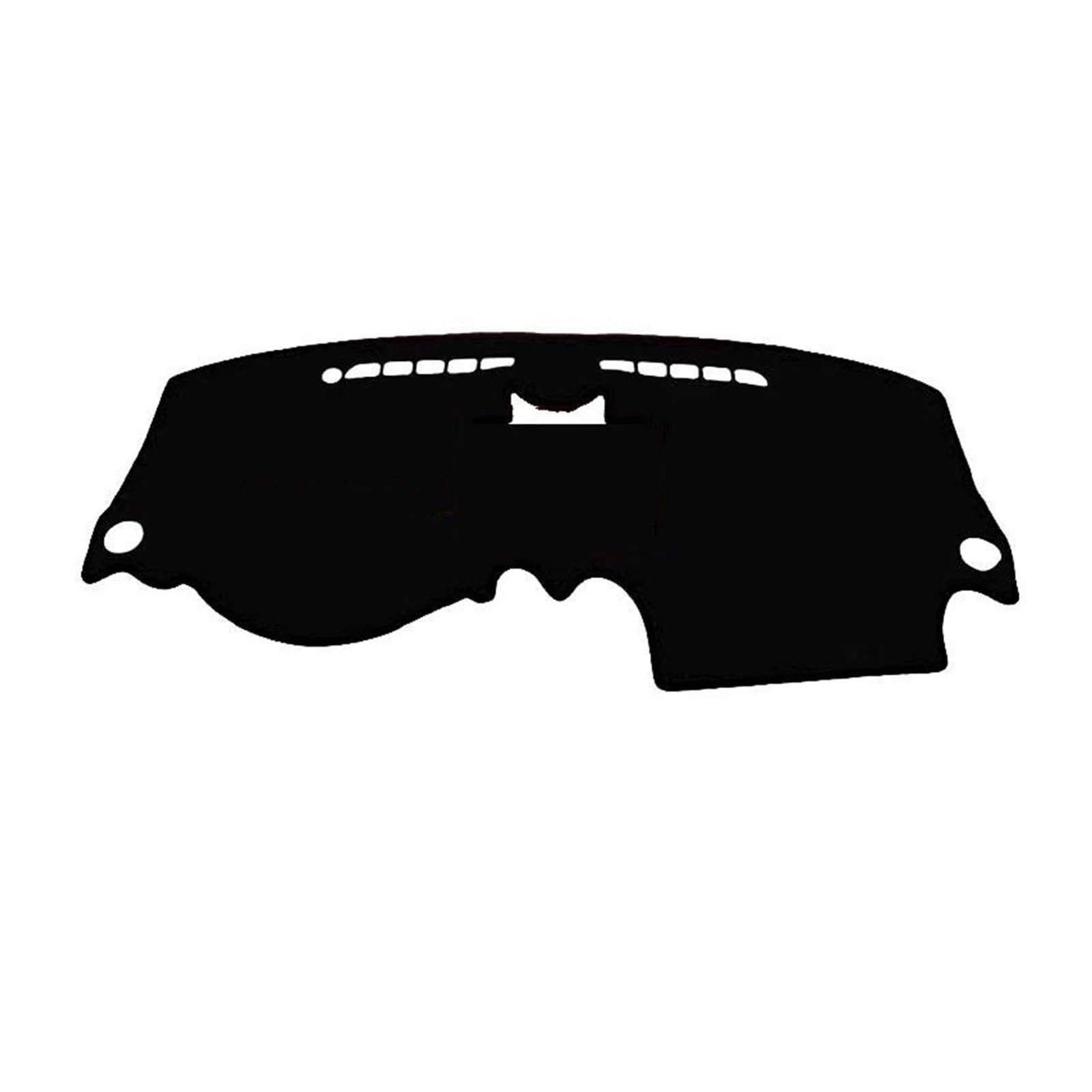 Wildleder Dashboard Abdeckung Teppich Cape Sonnenschutz Dash Matte Auto Innen LHD RHD Für Chevrolet Aveo Für Lova 2003-2011(Black Black,Without box) von YTREAMC