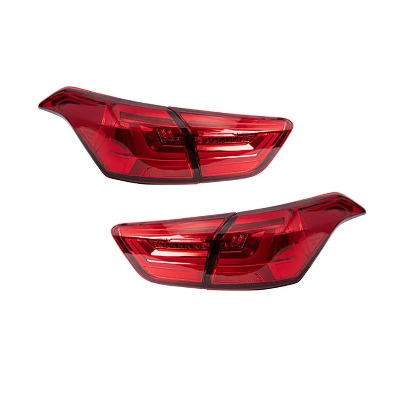 YTREAMC For Hyundai IX25 For Creta 2014-2018 Tail Light Back Light Smoked Black Back Rear Light Tail Lamp LED Tail Light(Rood) von YTREAMC