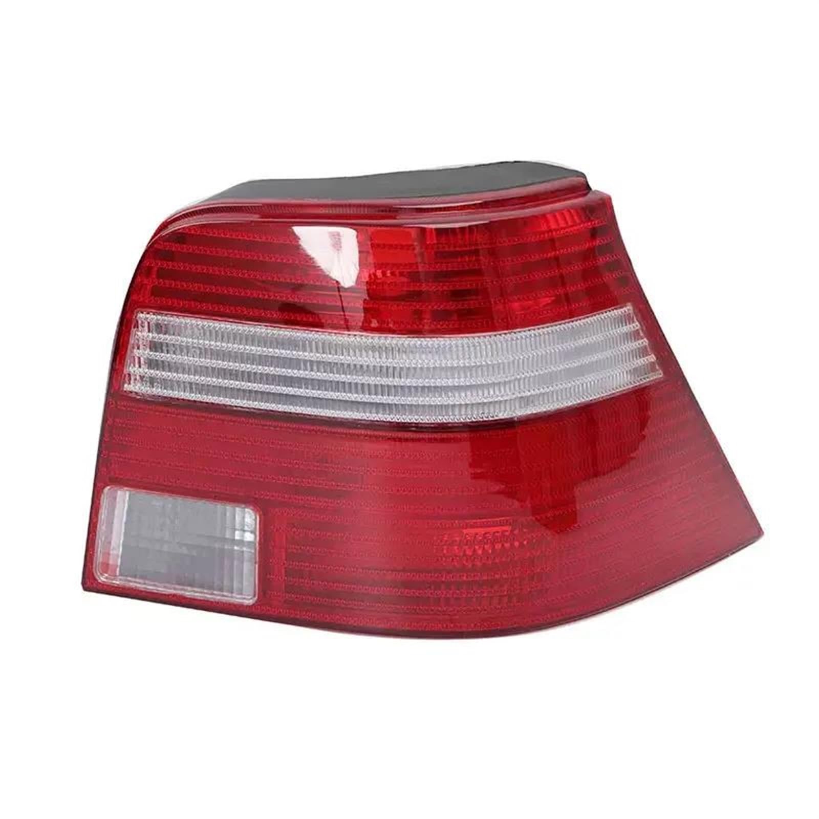 YTREAMC Für Golf 4 1998-2008 Rücklicht Hinten Warnung Bremslicht Blinker Auto Rücklicht Lampe Gehäuse Auto Zubehör(Wit,Right) von YTREAMC