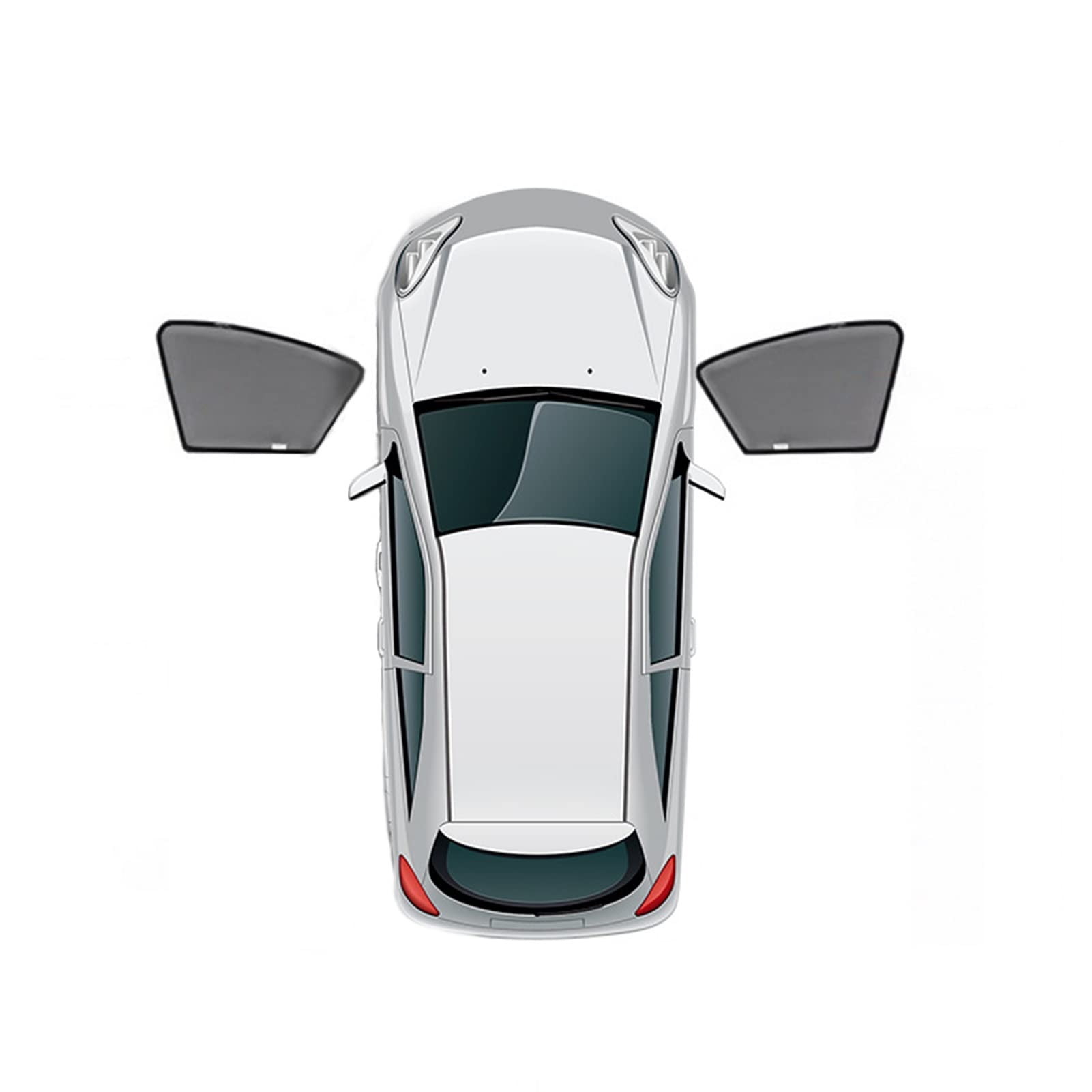 YTREAMC Für Honda DC5 Auto Sonnenschutz Mesh Sonnenschutz Seitenfenster Sonnenblende Sonnenschutz Isolierunga(2) von YTREAMC