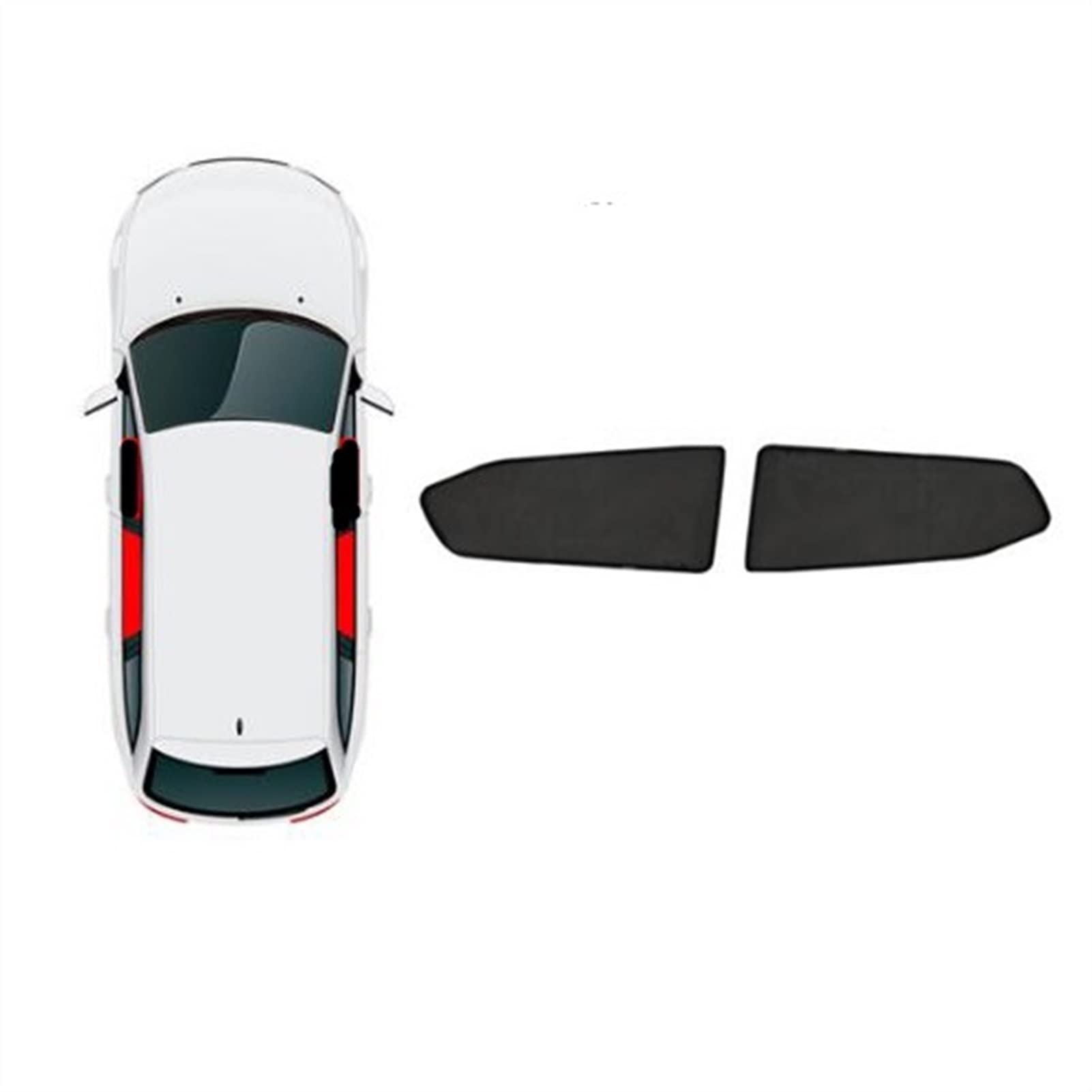 YTREAMC Für Honda Proway RK5 2009-2015 Auto Sonnenschutz Mesh Sonnenschutz Seitenfenster Sonnenblende Sonnenschutz Isolierung(2) von YTREAMC