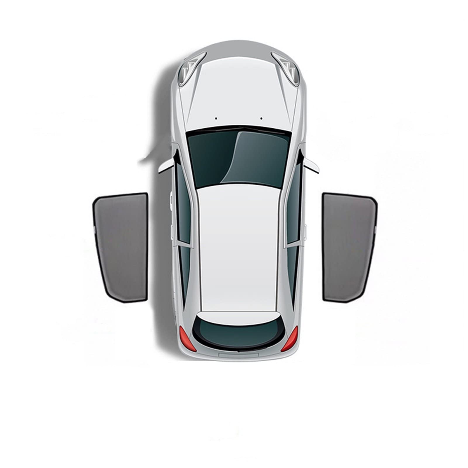 YTREAMC Für Honda Sixth Generation Civic 1995-2000 Auto Sonnenschutz Mesh Sonnenschutz Seitenfenster Sonnenblende Sonnenschutz Isolierung(3) von YTREAMC