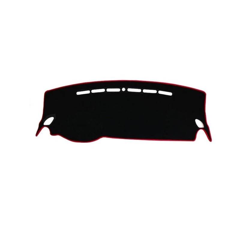 YTREAMC Mikrofaser-Leder-Auto-Armaturenbrett-Abdeckungen Matte Schatten Kissen Teppiche Zubehör Für MG ZS EZS 2017–2019(Brown) von YTREAMC