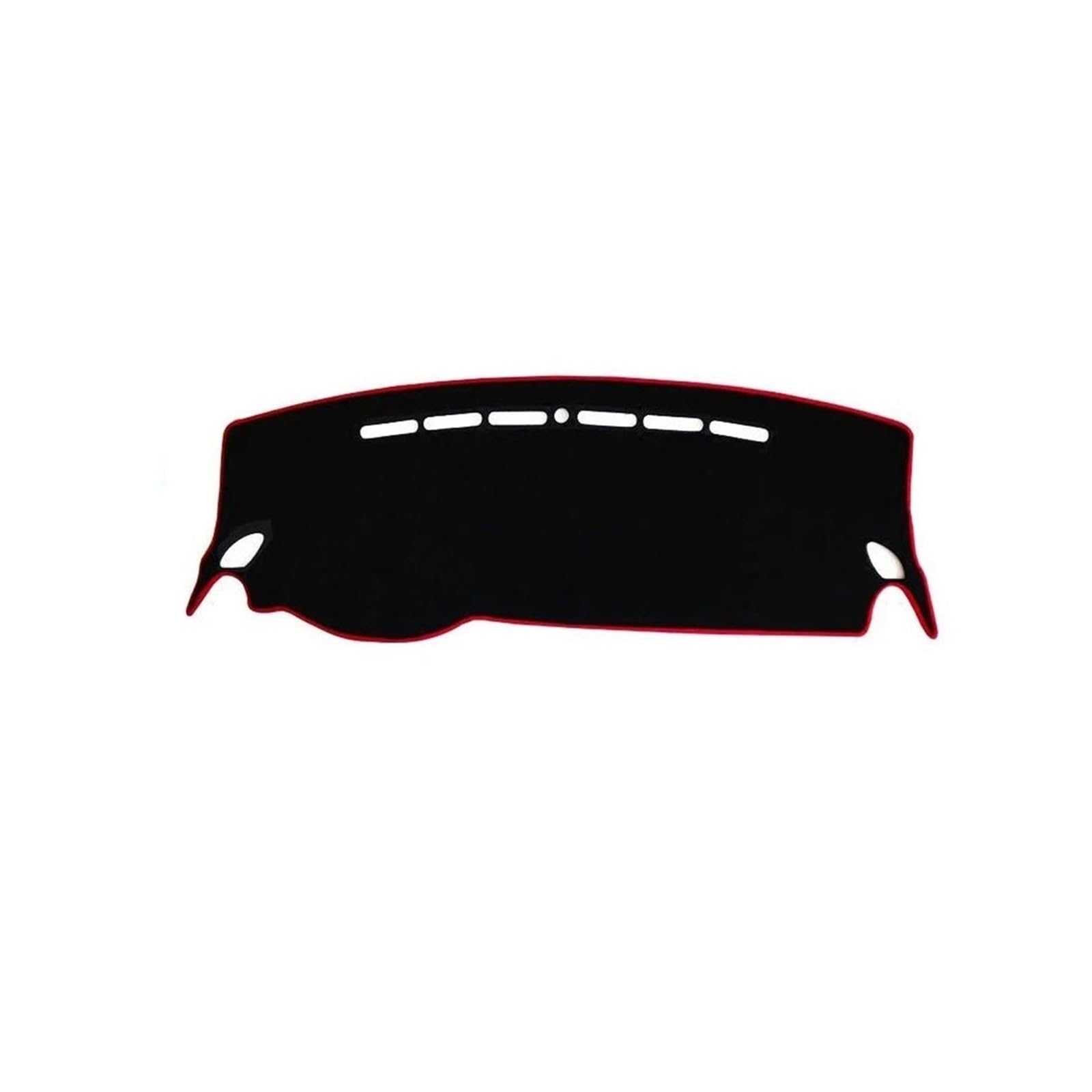 YTREAMC Wildleder Auto Armaturenbrett Abdeckungen Matte Schatten Kissen Pad Teppiche Zubehör Für MG ZS EZS 2017-2019(Black Black) von YTREAMC