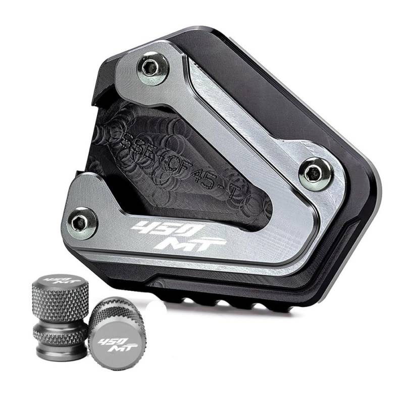 Seitenständer Unterlage Für 450MT Motorradzubehör Aluminium Ständer Fuß Seitenständer Vergrößerungspad Reifen Vale Caps von YTVPPKLGG