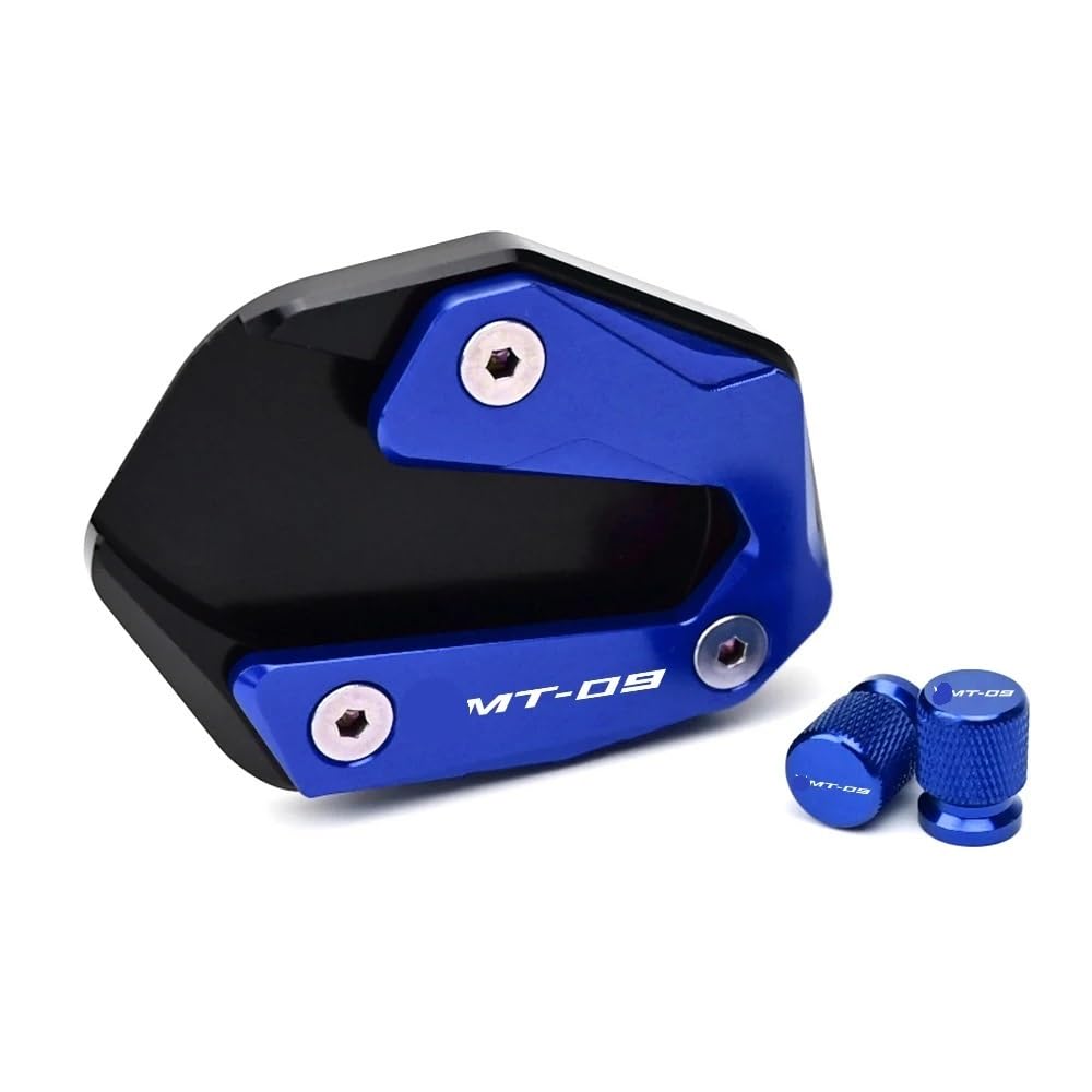 Seitenständer Unterlage Für MT-09 SP FZ09 Für Tracer 900GT Motorrad Ständer Fuß Seitenständer Vergrößerungspad & Reifenventilkappe Seitenständer Unterlage Für MT-09 SP FZ09 Für Tracer 900GT Motorrad Ständer Fuß Seitenständer Vergrößerungspad & Reifenventilkappe von YTVPPKLGG