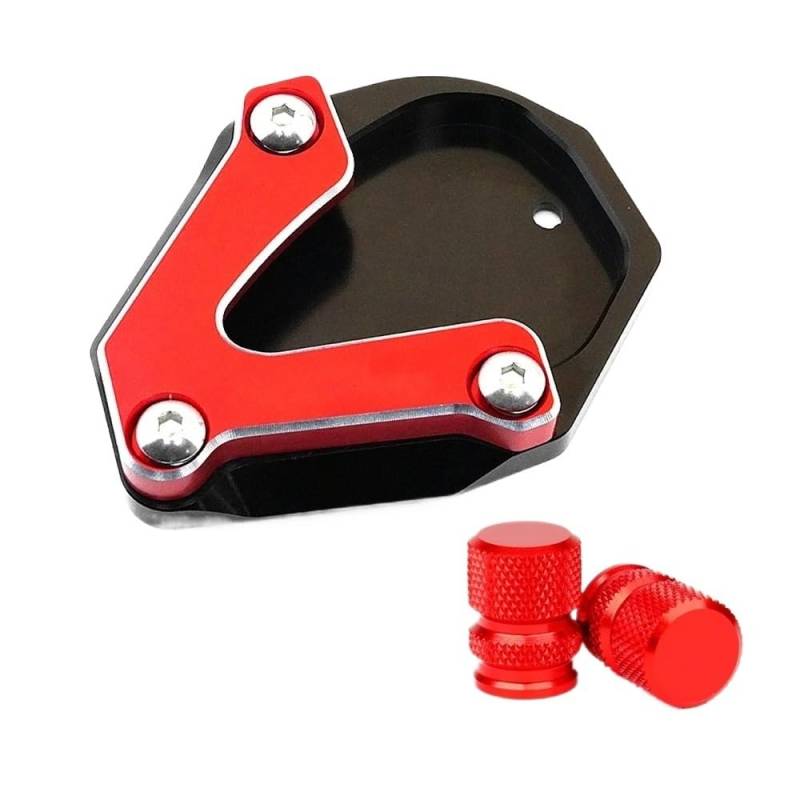 Seitenständer Unterlage Für TRK702X TRK702 2022 Motorrad Ständer Fuß Seite Stehen Enlarger Pad Unterstützung Platte Reifen Ventil von YTVPPKLGG