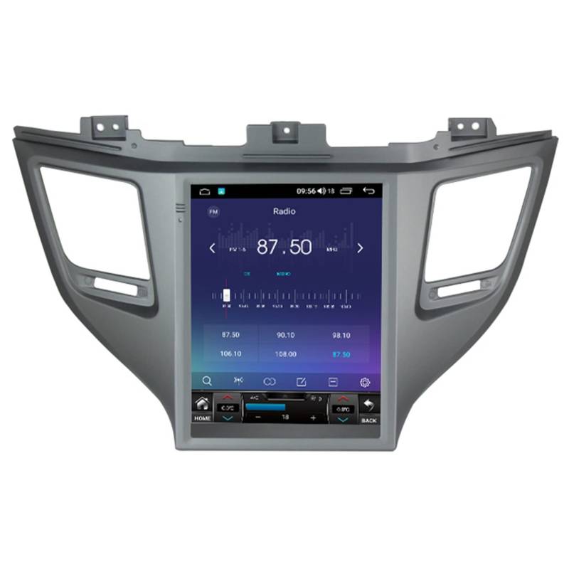 Android 11 Doppel Din Radio für Hyundai Tucson 3 2016-2018 Bildschirm im Tesla-Stil GPS Navigation Car Stereo Supports Rear Front View Camera, USB, AUX (Color : TS2 2-32G A) von YUANBIAO