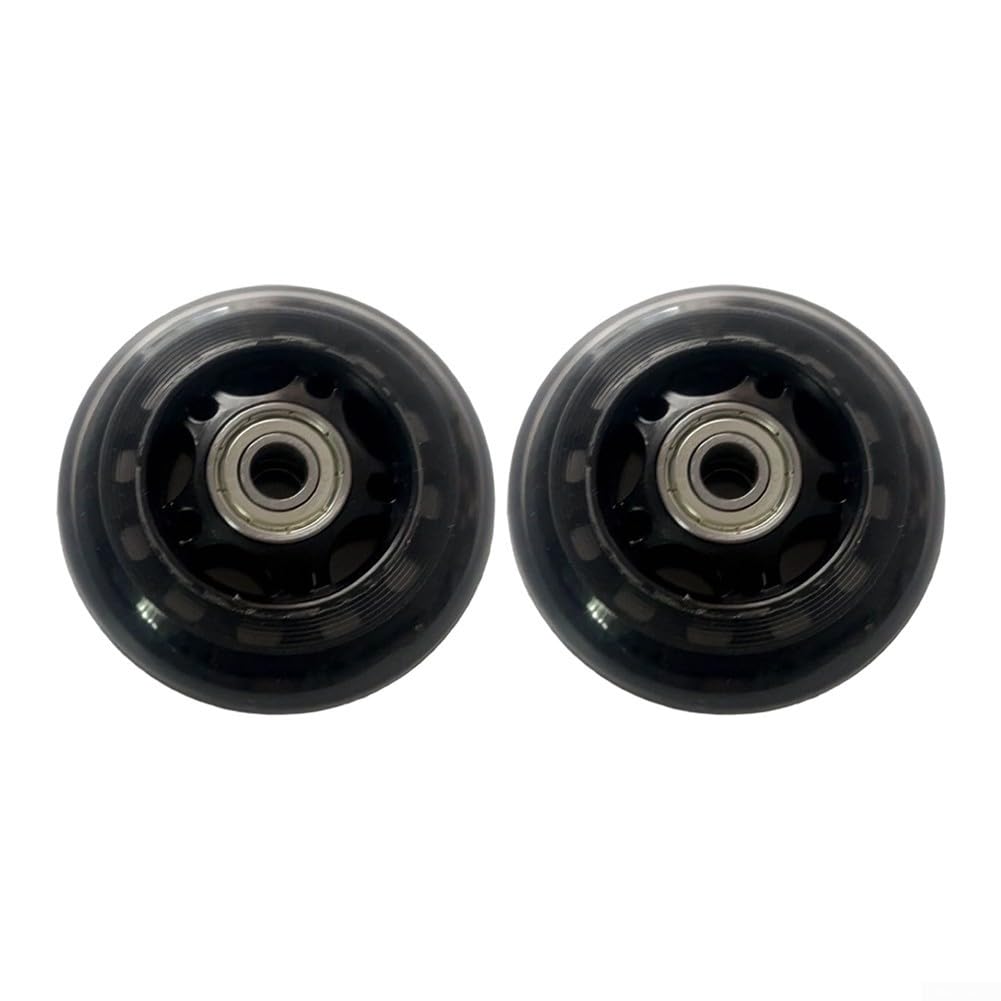 2 Stück gepolsterte Radlager-Riemenscheibe, 70 mm, Sitzkissen, bewegliches Ersatzrad für Kabelmaschine, Fitnessgeräte (schwarz) von YUANGANG
