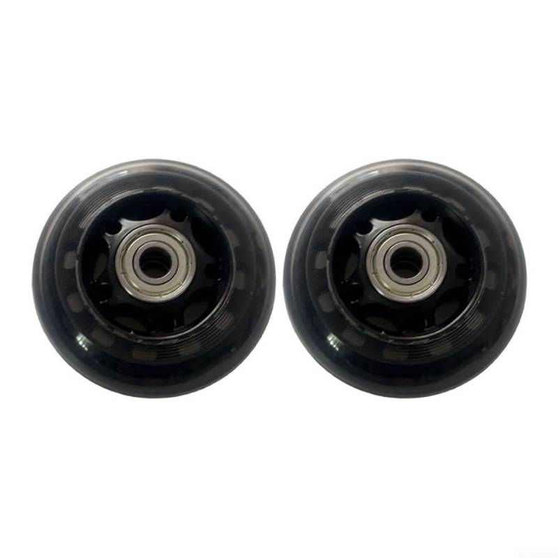 2 Stück gepolsterte Radlager-Riemenscheibe, 70 mm, Sitzkissen, bewegliches Ersatzrad für Kabelmaschine, Fitnessgeräte (schwarz) von YUANGANG