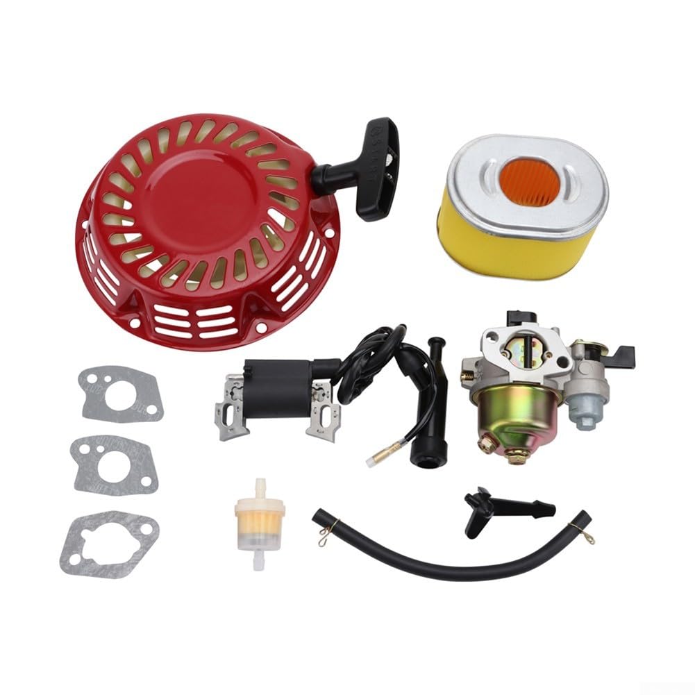 Vergaser mit Seilzugstarter, Seilzugstarter und Vergaser-Kit für GX140, GX160, GX200 5,5 PS und 6,5 PS Motoren Vergaser mit Seilzugstarter, Seilzugstarter und Vergaser-Kit für GX140, GX160, GX200 5,5 PS und 6,5 PS Motoren von YUANGANG