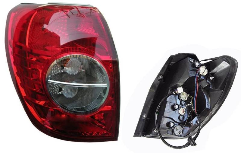 YUCHEN Heckleuchte Rückleuchte Rücklicht Links für Chevrolet Captiva 2006-2011, Hellrot, Halogen, Stoßfest, 10 Jahre Verfügbarkeit, Fahrzeugspezifisch, Passend für Chevrolet Captiva 2006-2011 von YUCHEN