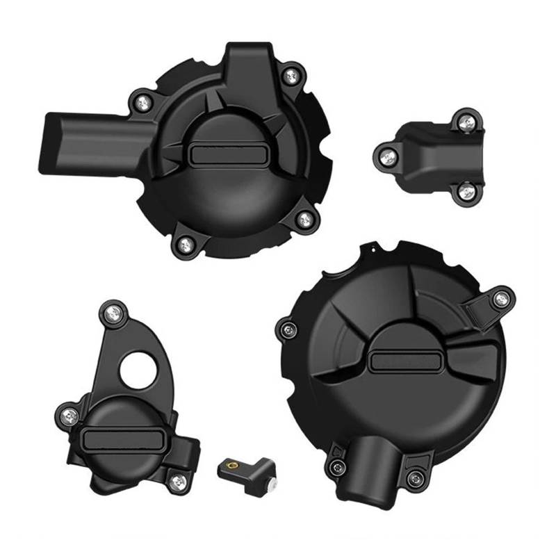 Engine Protection Plate Für S1000RR/R 2019 2020 2021 2022 2023 2024 Motorradzubehör Motorgehäuseschutzschutzabdeckung Skid Plate Engine(Black Set) von YUCHUJCGSS