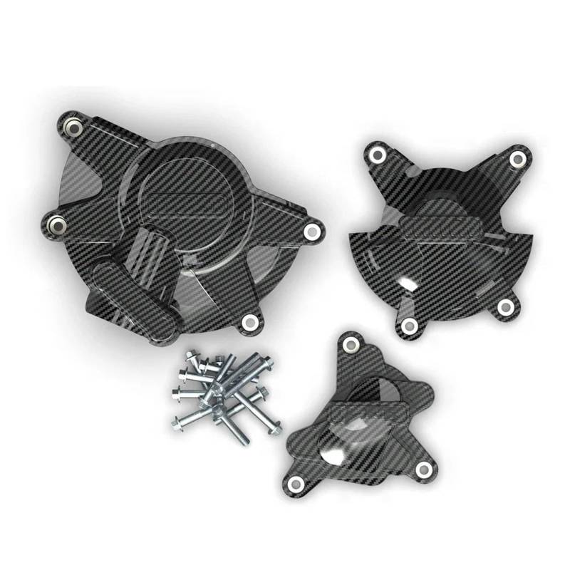 Engine Protection Plate Für YZF-R1 Für YZF R1 2009 2010 2011 2012 2013 2014 Motorräder Motor Abdeckung Sekundäre Enginecover Set Schutz Skid Plate Engine(1 Set-CF) von YUCHUJCGSS