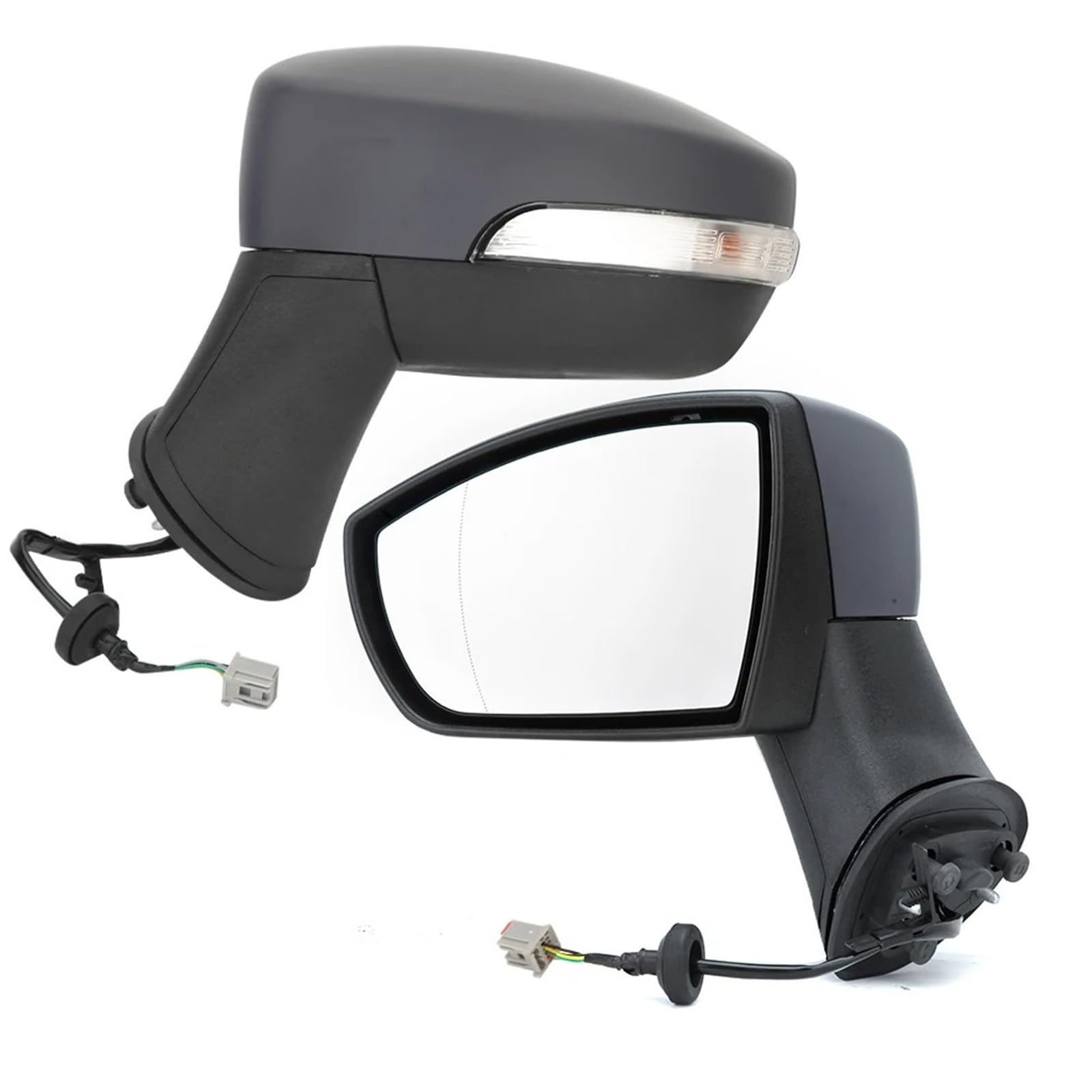 Kompletter Rückspiegel Für Ford Für EcoSport 2011 2012-2017 Tür Flügel Spiegel 5 Draht Blinker Lampe Autos Zubehör Seite Rückspiegel Montage Komplette Außenspiegel Auto(1Pair) von YUCHUJCGSS