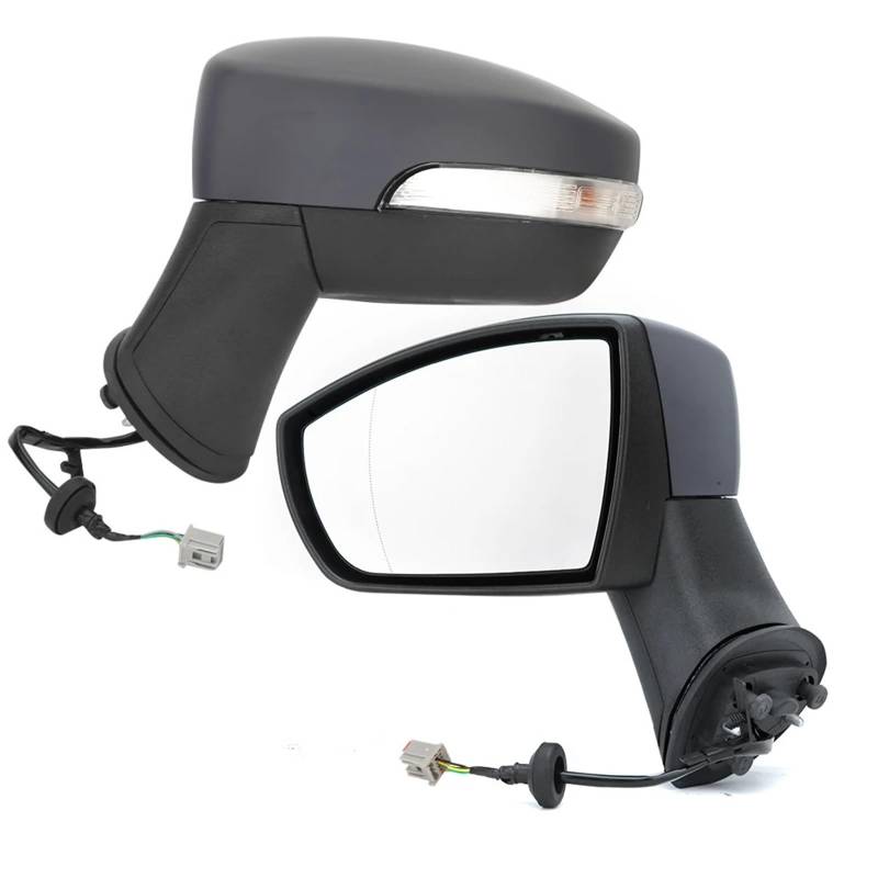 Kompletter Rückspiegel Für Ford Für EcoSport 2011 2012-2017 Tür Flügel Spiegel 5 Draht Blinker Lampe Autos Zubehör Seite Rückspiegel Montage Komplette Außenspiegel Auto(1Pair) von YUCHUJCGSS