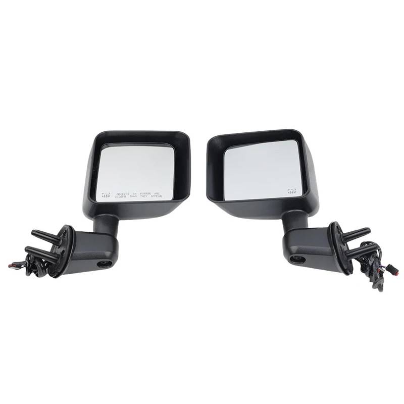 Kompletter Rückspiegel Für Jeep Für Wrangler JK 2015-2018 Strukturierte Schwarz Mit Beheizten Doppel Stecker Tür Spiegel Auto Zubehör 5 Drähte Seitenspiegel Montage Komplette Außenspiegel Auto(1 pair) von YUCHUJCGSS