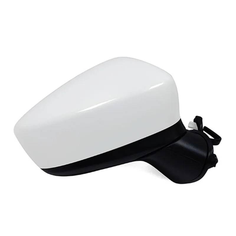 Kompletter Rückspiegel Für Mazda 3 Für AXELA Für LHD 2014 2015 2016 Rückspiegel Assy Tür Flügel Seite Spiegel Mit Signal Lampe Auto Spiegel Komplette Außenspiegel Auto(White 5Pins R3) von YUCHUJCGSS