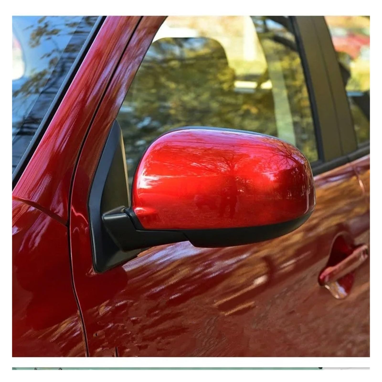 Kompletter Rückspiegel Für Mitsubishi Für ASX 2013 2014 2015 2016 2017 2018 2019 3PINS Ohne Blinker 1PCS Rück Seite Spiegel Montage Komplette Außenspiegel Auto(Red-Left Side) von YUCHUJCGSS