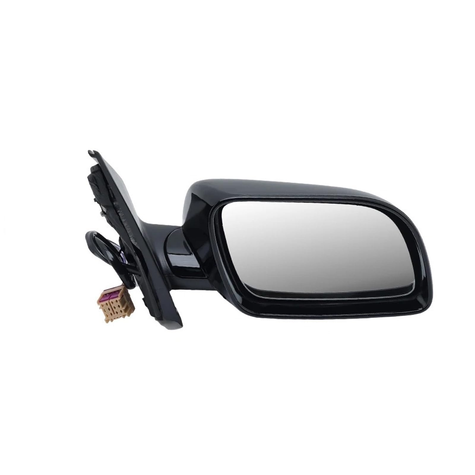 Kompletter Rückspiegel Für Vw Für Polo MK4 2002-2005 Glänzend Schwarz Beheizte Tür Rückspiegel Auto Zubehör 5 Drähte Seite Rückspiegel Montage Komplette Außenspiegel Auto(1pc Right) von YUCHUJCGSS