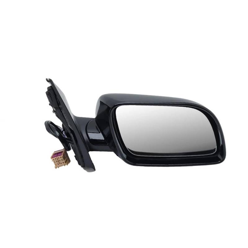 Kompletter Rückspiegel Für Vw Für Polo MK4 2002-2005 Glänzend Schwarz Beheizte Tür Rückspiegel Auto Zubehör 5 Drähte Seite Rückspiegel Montage Komplette Außenspiegel Auto(1pc Right) von YUCHUJCGSS