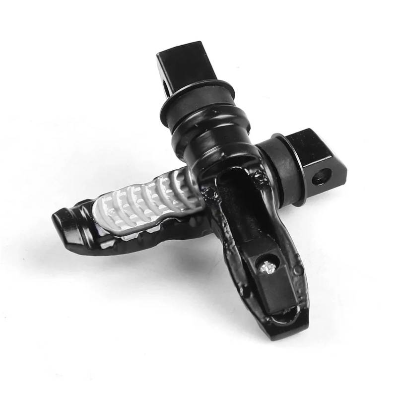 Motorrad Fußrasten 1 Paar Universal Motorrad Hinten Passagier Fußrasten Pedale Fußstütze Roller Fuß-Peg Motorrad Pedal Motorrad Fußstütze(Silver) von YUCHUJCGSS