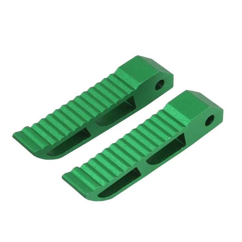 Motorrad Fußrasten Universal Motorrad Pedal Pedal Aluminium Legierung Fuß Rest Motorrad Fußstütze(Green) von YUCHUJCGSS