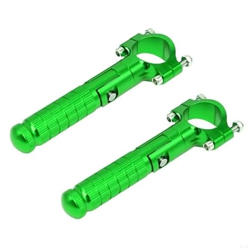 Motorrad Fußrasten Universelle Fußstützen Aus Aluminium Verstellbare Fußrastenstützen Geeignet Für Motorräder Verbessern Die Fahrhaltung Und Reduzieren Die Ermüdung Motorrad Fußstütze(Green) von YUCHUJCGSS
